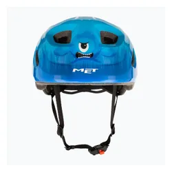 Kask rowerowy dziecięcy MET Hooray blue monster glossy