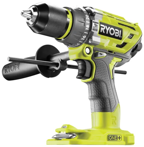 Wiertarko-wkrętarka RYOBI R18PD7-0 + Akumulator RYOBI RC18120-150 5Ah 18V + Ładowarka