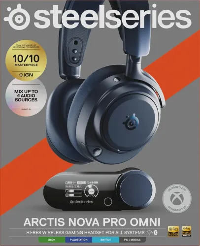 Słuchawki bezprzewodowe z mikrofonem SteelSeries Arctis Nova Pro Omni Nauszne Granatowy