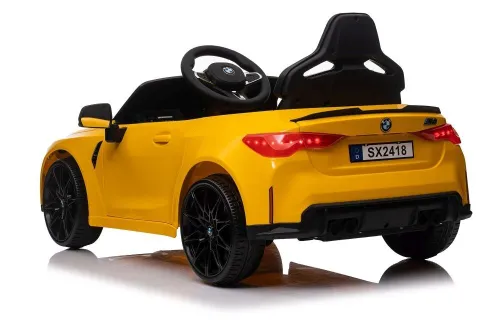 Auto Na Akumulator Bmw M4 Samochód Elektryczny Dla Dzieci Pilot LED Skóra