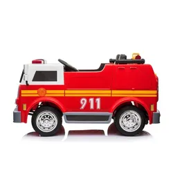 Wóz Strażacki Dla Dziecka Auto Na Akumulator Ll911 Akcesoria Pilot Eva Skóra