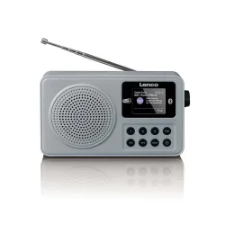 Radioodbiornik Lenco PDR-034GY Radio FM DAB+ Bluetooth Szary