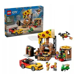LEGO City 60496 Dostawa pizzy z pojazdami, zestaw klocków 6+