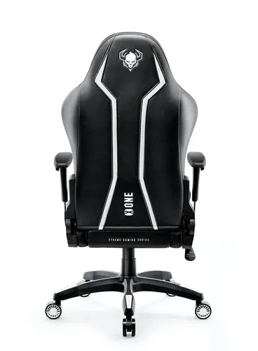 Fotel Diablo Chairs X-One 2.0 Normal Size Gamingowy do 160kg Skóra ECO Tkanina Czarno-biały