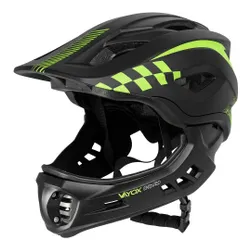 Kask rowerowy VAYOX Enduro VA0421BM Czarny Full Face z odpinaną szczęką (rozmiar M)
