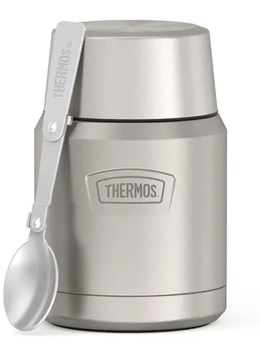 Termos obiadowy z łyżką Thermos Icon Food Jar 0,47 l - matte stainless steel