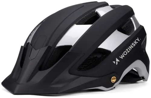 Kask rowerowy WOZINSKY HT-001VCS Czarno-srebrny MTB (rozmiar L)