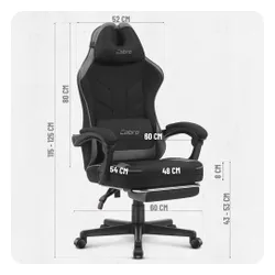 Fotel CABRO C504 Czarno-szary