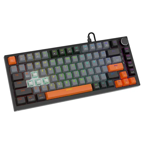 Klawiatura magnetyczna Savio ASTRAL Outemu White Jade 3 kolory keycapów Czarny