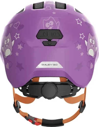 Kask rowerowy ABUS Smiley 3.0 Star Fioletowy dla Dzieci (rozmiar M)