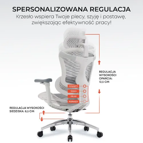 Fotel SIHOO Doro C300L Biały