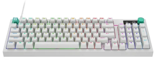 Klawiatura gamingowa Logitech G316 X 98 przewodowa mechaniczna podświetlana biała