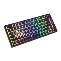 Klawiatura mechaniczna Savio Phenix Gateron Yellow Pro Pudding Czarny