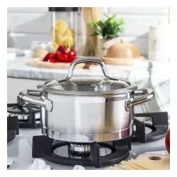 TESCOMA President niski 1,5 l - garnek ze stali nierdzewnej z pokrywką