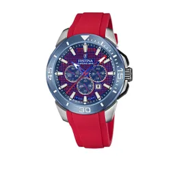 Festina Chrono Bike Saatler 20642/2 Kırmızı / Gümüş