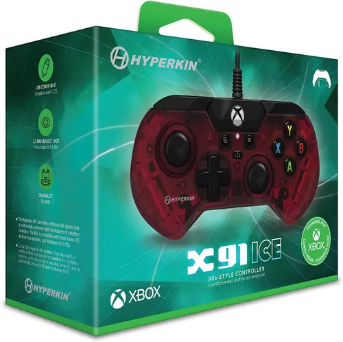 Геймпад Hyperkin X91 Wired Controller Ruby Red для Xbox, ПК - проводной