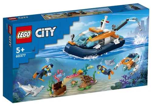 LEGO City 60377 лодка для дайвинга исследователя