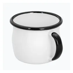 Kubek turystyczny Alpinus Emaliowany Ryś biały