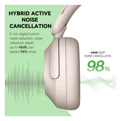 Słuchawki bezprzewodowe Oneodio Focus A6 ANC Nauszne Bluetooth 6.0 Czarny