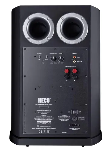 Subwoofer Heco Victa Elite Sub 252A Aktywny 100W Czarny