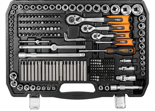 Zestaw kluczy 300 elementów 1/2", 3/8", 1/4" Neo 10-218