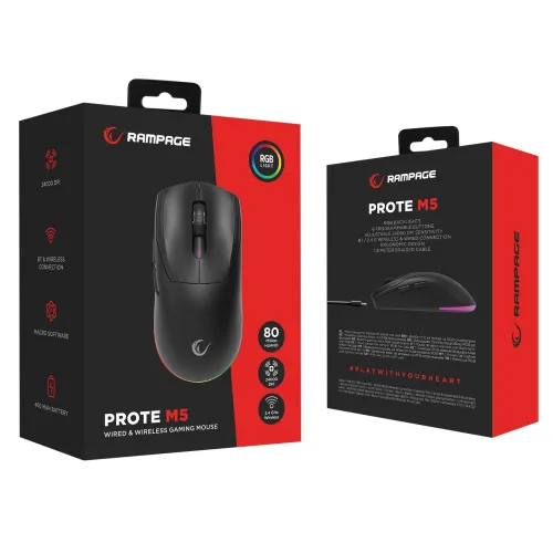 Myszka gamingowa Rampage Prote M5 Czarny