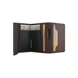 Portfel kieszonkowy RFID Secrid Bandwallet Liba - brown / brown