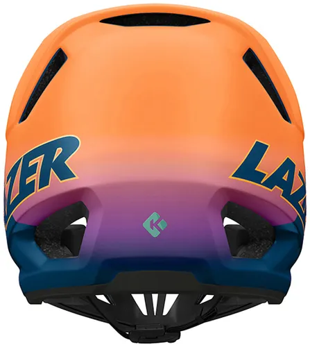Kask rowerowy LAZER Cage KinetiCore Pomarańczowo-niebieski Full Face (rozmiar XL)