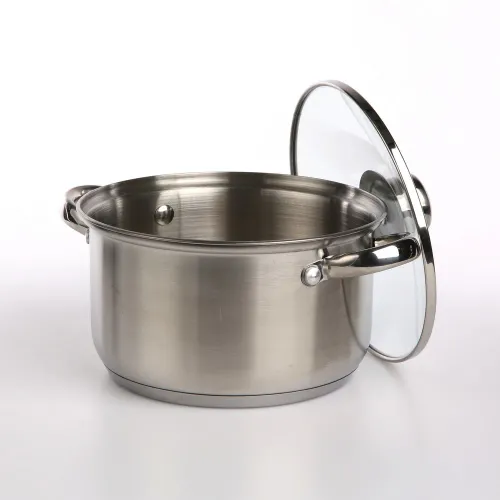 Garnek ze stali nierdzewnej z pokrywką FABIO 2,6 l
