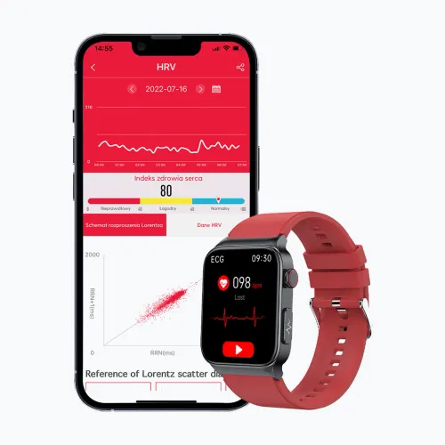 Zegarek Watchmark Cardio One czerwony