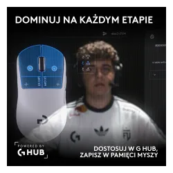 Myszka gamingowa Logitech G Pro X2 Superstrike Biały