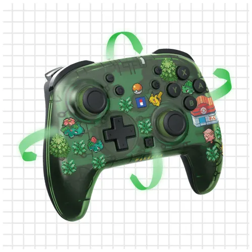 Pad Hori Wireless HORIPAD Turbo Pokemon Pixel Green do Nintendo Switch 2 Bezprzewodowy