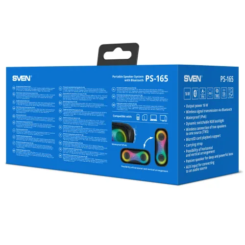 Głośnik Bluetooth Sven PS-165 16W Czarny