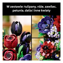 LEGO 11513 Botanicals Kompozycja z ciemnych kwiatów