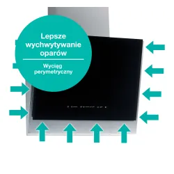 Okap Gorenje Simplicity WHI6SYB Czarny