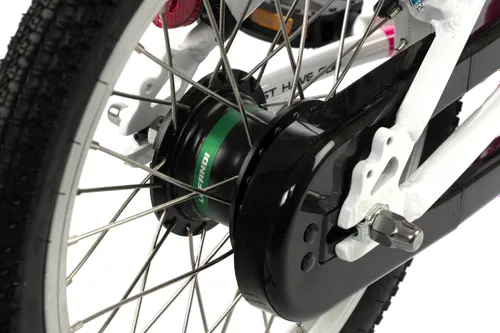 Rower dziecięcy KARBON Superlight Automatic 16 cali dla dziewczynki Różowy