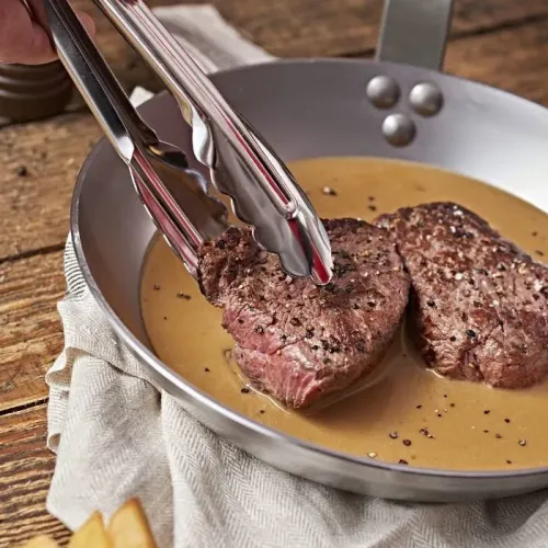 DE BUYER Mineral B Element 28 cm grafitowa - patelnia stalowa