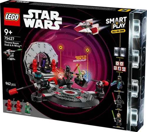 LEGO 75427 Star Wars SMART Play Pojedynek w sali tronowej i A-Wing