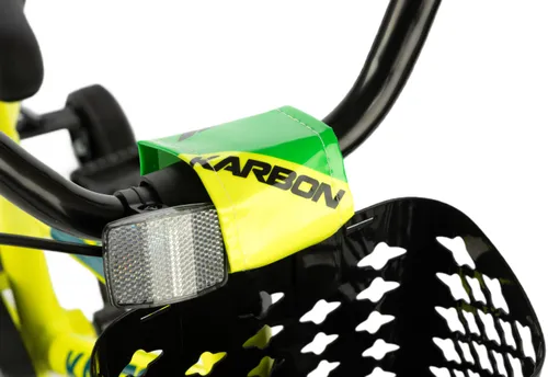 Rower dziecięcy KARBON Jazz 18 cali dla chłopca Limonkowy