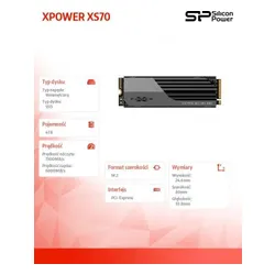 Silicon Power XS70 4TB M. 2 2280 PCI-E x4 Gen4 NVMe SSD (SP04KGBP44XS7005)