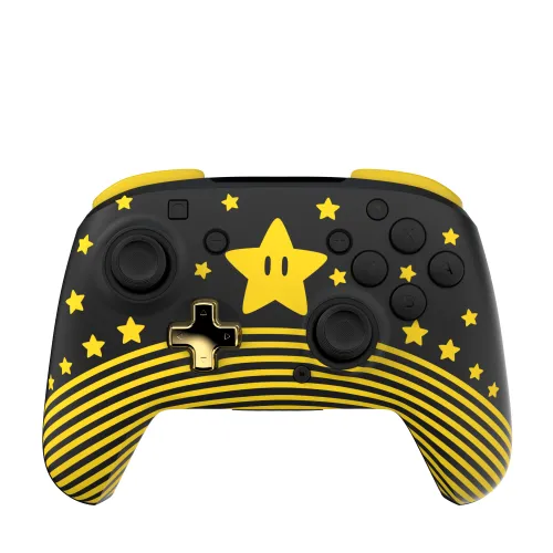 Pad Turtle Beach Rematch Wireless Controller Super Mario Star do Nintendo Switch / Switch 2 Czarno-Żółty