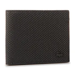 Büyük Erkek Cüzdan Lacoste Sm Billfold &amp; ID Yuvası Nh2824ce Noir 000