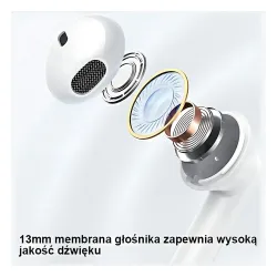 Słuchawki bezprzewodowe USAMS IA II Series TWS Douszne Bluetooth 5.3 Purpurowy