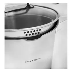 Zestaw garnków GÖTZE & JENSEN Denver CS700 Inox (10 elementów)