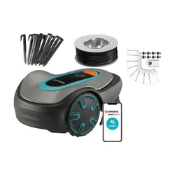 Robot koszący GARDENA Sileno Minimo 500 + Nóż do robota koszącego GARDENA 4087-20 (9 szt.)