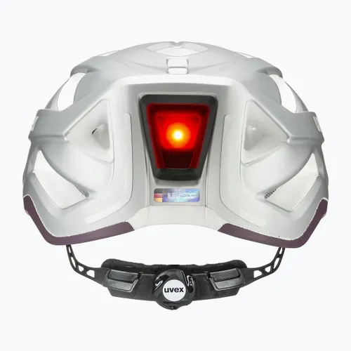 Kask rowerowy UVEX City Active silver/plum matt