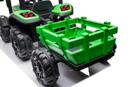 Duży Traktor Na Akumulator Dla Dziecka Blt-206 Przyczepa 24V 2X200W Pilot LED Eva Pasy Bluetooth