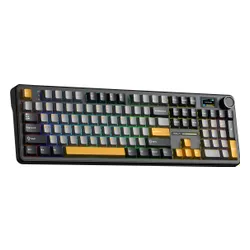 Klawiatura AULA F108 Pro Gray Yellow Deep Gray Reaper Switch RGB