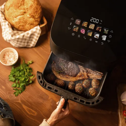 Air Fryer Frytkownica beztłuszczowa CECOTEC Cecofry&Grill Smoking 4500 3 w 1 z ukrytym grillem i wędzarnią
