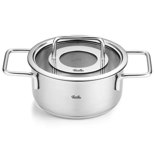 FISSLER Pure Collection 1,9 l - garnek ze stali nierdzewnej ze szklaną pokrywką
